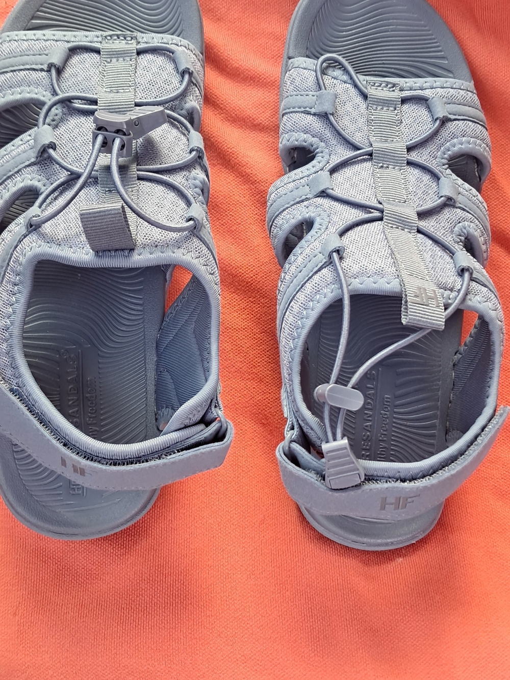 Nike Kids Light Blue Sport Sandals with Bungee Laces